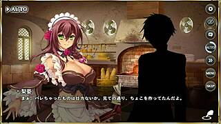 Japanese anime with hot cartoon action, Asian beauty