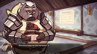 my pig princess hentai game ep 8 craves massive bukkake cumshots on her bare back