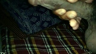 Softcore sex wanking accompanied with an Indian cock exper