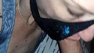 Big cock bores a panty mask facefucked slut wife