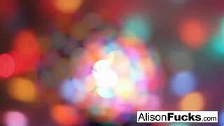 Alison Tyler gets ecstasy in a solo scene in a night club