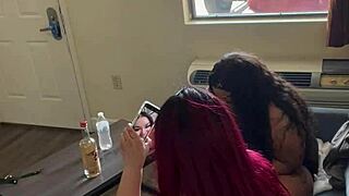 Natural tits and deepthroat action in homemade amateur video