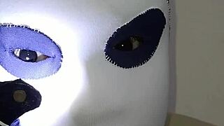 Set of BDSM with blindfold, blackout contact lens and zenta