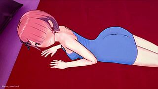 Old man's POV of anal sex with a peeing bab