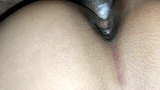 Hot scene of amateur Nalgona beauty showing her ass