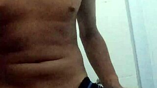 Young Rio de Janeiro native with a big cock in gay scenes