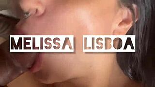 Melissa Lisboa teases and takes a load in part 2.