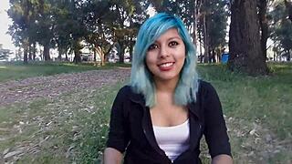 Hot young girlfriend enjoys rough anal and tit sex