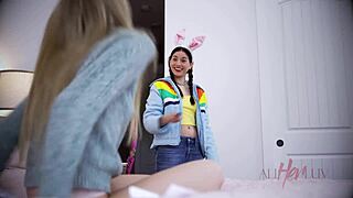So, this Easter on Allherluv com, petite babes scissor and trib with wet toys for an egg-gasm sneak peek.