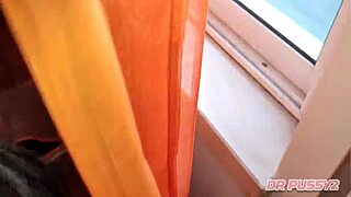Hot African wife gets a deepthroat and facial in this video