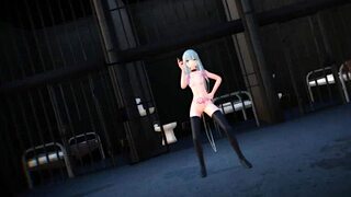 Sagiri Izumi's raspberry monster toon in MMD xxxdance