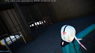 170618 mmd xxxdance featuring sagiri izumi in raspberry monster toon animation
