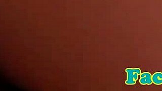 European slut gets facial in this amateur POV video