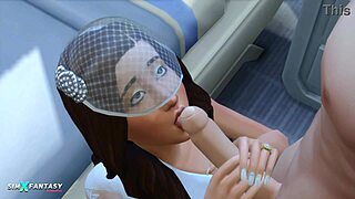 Liberty Lee's hot wedding scene in The Sims 4