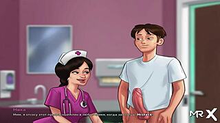 Eating large breast and butts in Summer Saga game