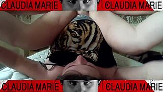Gorra gets her panties stuffed up her ass tight