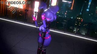 Bonnie FNF Bonfie Dances in Kpop-Queencard Style
