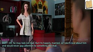 A wife and stepmother: A family affair in a visual novel game