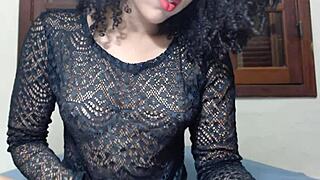 Pretty teen gets two climaxes while watching adult movies