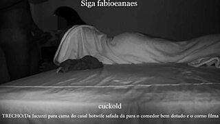 Trecho da Jacuzzi para Cama com Hotwife Latina. Naughty Wife Filmed by Husband in Suite.