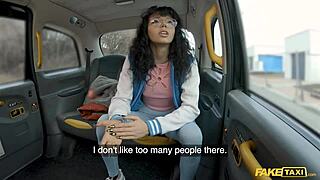 Fake Taxi! Barely 18 and Craving a Big Cock for Pussy Stretching in Public Car