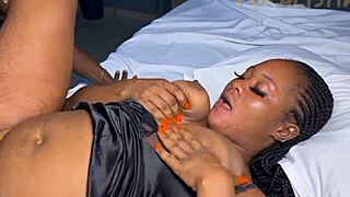 Mature Nigerian wife welcomes stepson's new friend for sex