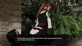 The third part of the erotic adventure of a knight