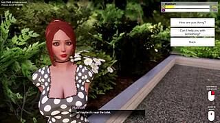Sultry anime porn game with dominant male and seduction scenes
