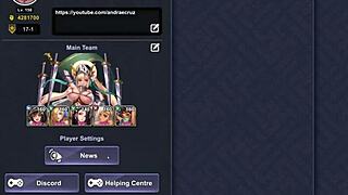 King of Kinks presents Eimi Succubus in the 69 position in a hentai game with commented gameplay