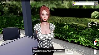 Sultry anime porn game with dominant male and seduction scenes