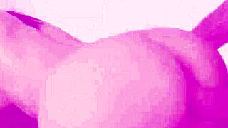 Young European woman gets facial after posing naked