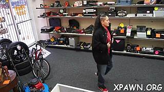 Hardcore sex in the backroom with a young amateur