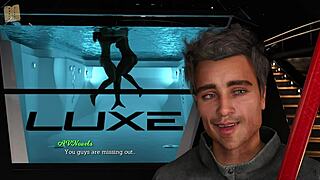A game called Echhi: Leap of Faith 92, an erotic visual novel with a 3some theme