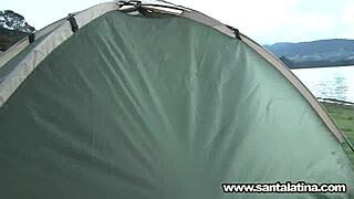Colombian Milf Duo Hints at Steamy Lesbian Action in Camping Adventure