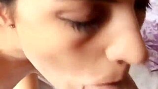 Beautiful girl’s deep throat POV in an amateur porn video