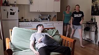 Could nudity spark some wild fun in this video?