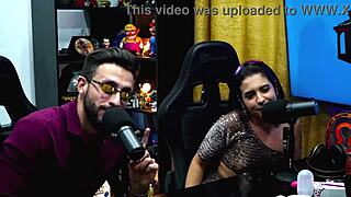 She yanked her husband’s rod out mid-podcast, sucked it deep, host was stunned, full on sheer red