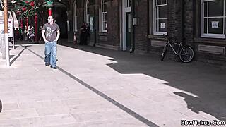 A chubby woman is taken and has sex from behind
