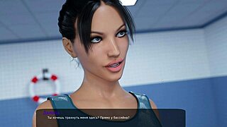 European-style 3D porn game with deepthroat and cunilingus action