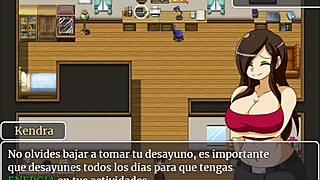 College life in a animated MILF video
