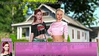 3D Animated Kiss Game with Blonde