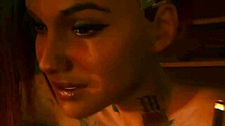 Hot cyberpunk animation featuring lesbian sex and POV shots