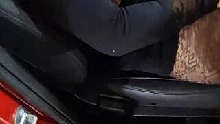 Public wifey gets a cum shot in the parking lot
