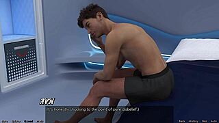 3D adult cartoon with Paige the robot in a solo game