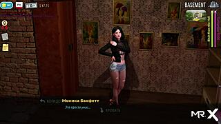 3D game with anal sex near the pool in a fashion business setting