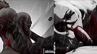 Sabrina Sabrok’s new bigger lips in action in a deepthroat compilation