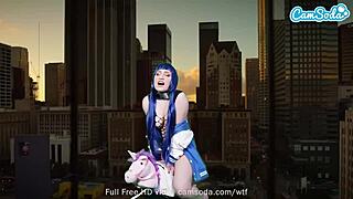 Lizzie Love as Hinata Hyuga Masturbates on Sybian. Camsoda Captures Naruto Cosplay Action.