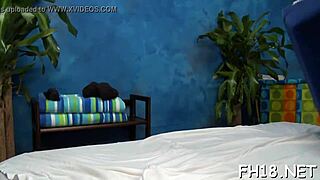 Want to see this masseuse suck during massage?
