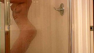 Solo girl enjoys a sensual shower and masturbates