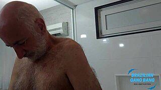 Big cocked old man bangs Latina in interracial orgy